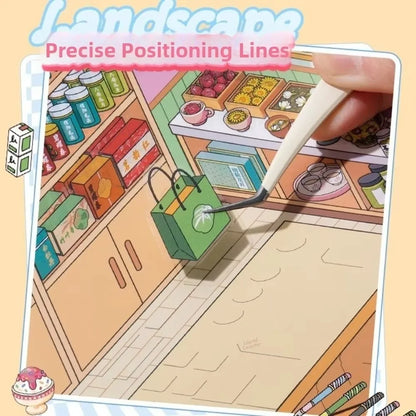 Store Code Goods Store Code Goods Series Sticker PET Material Stacking Sticker 3D Scene Sticker Scene Collection 3D Design