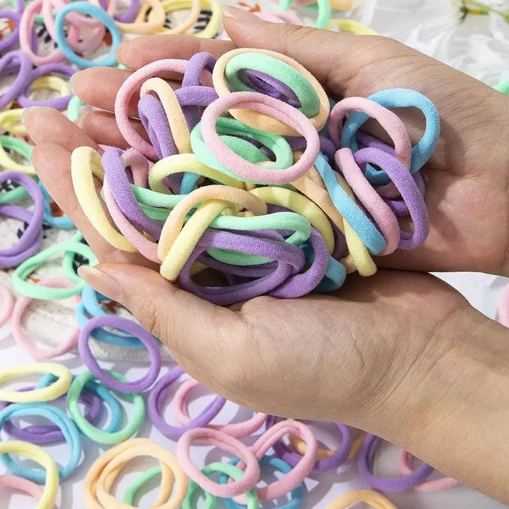 30-200pcs Hair Accessories for Women girl Basic Hair Bands Headband Hair Ropes Ties Ponytail Holder Simple and Fashionable Ny