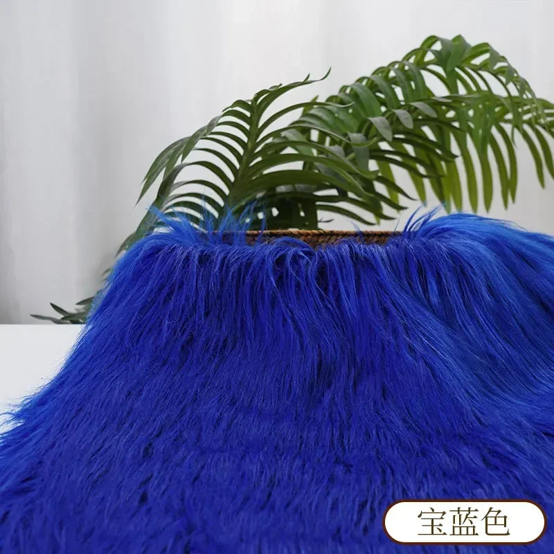25x45cm 9cmPile Faux Fur Fabric For Sewing Doll Toy Beard Hair DIY Patchwork Material Accessories Home Decoration Cosplay Fab