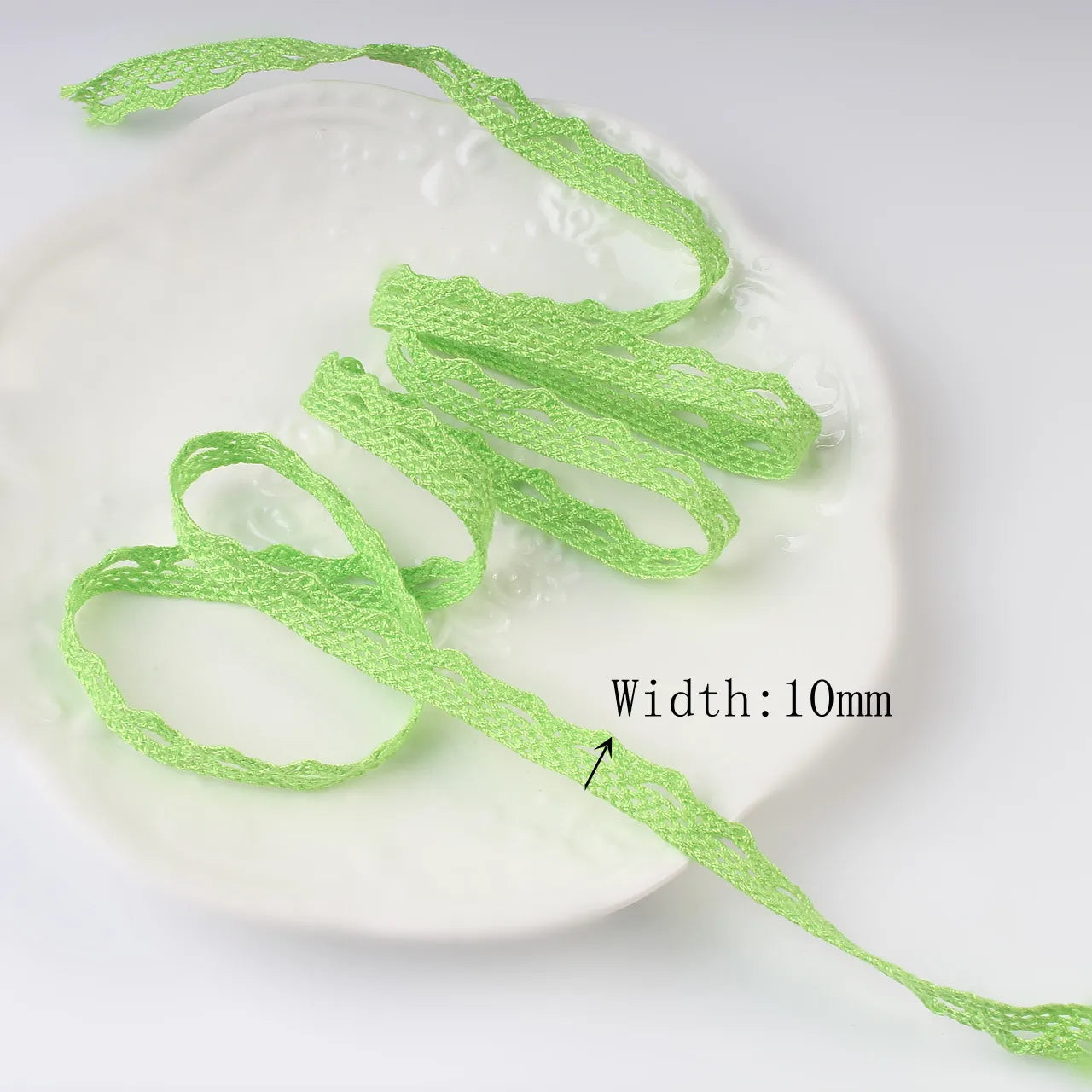 5 /10Yards Multi Colored Cotton Lace Trims Ribbon DIY Clothes Hometexile Edge Embellishement Handmade Cotton Fabric Material