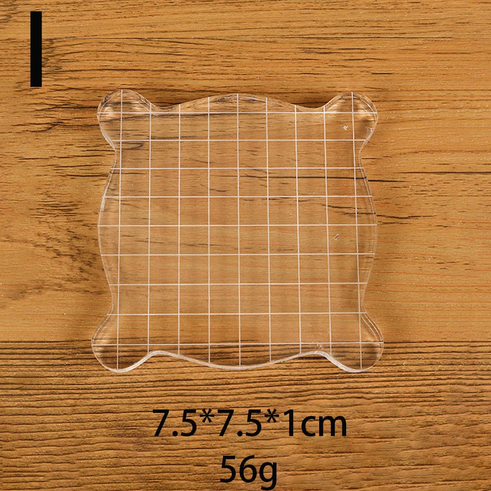 Clear Acrylic Stamp Block Use Clear Cling Mounted Rubber Stamp DIY Scrapbooking Clear Photo Album Decorative Handmade Tools -