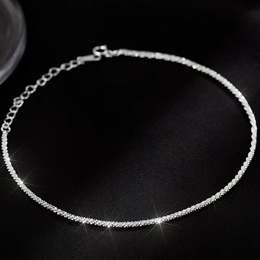 Stainless Steel Anklets Simple and exquisite Elegant chain design Fashion Anklets For Women Jewelry Party Gift Recommendation