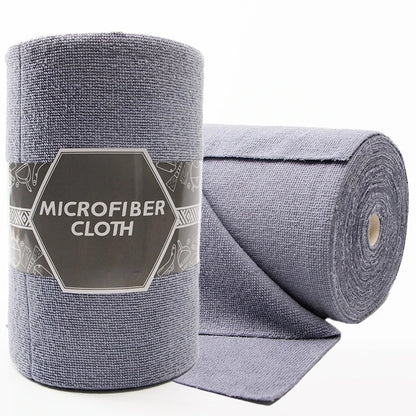 50 Sheetes/Roll Reusable Cleaning Wipe Household Kitchen Cloth Microfiber Towel Rolls Dish Rags Wash Paper Towel Replacement
