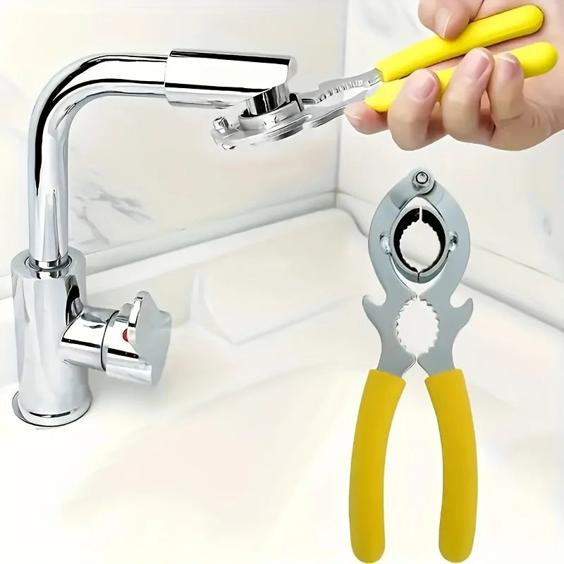 3 In 1 Tool Faucet Bubbler Wrench,Bottle Opener and Pliers,Kitchen Sink Faucet Aerator & Filter Removal Wrench Repair Spanner