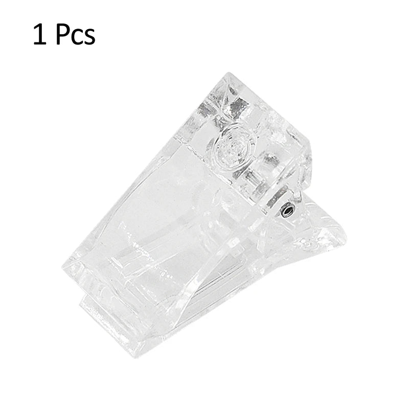Acrylic Nail Clip Transparent Gel Quick Building Nail Tips Clips Fingernail Extension UV Clamps Manicuring Art Builder Tools 