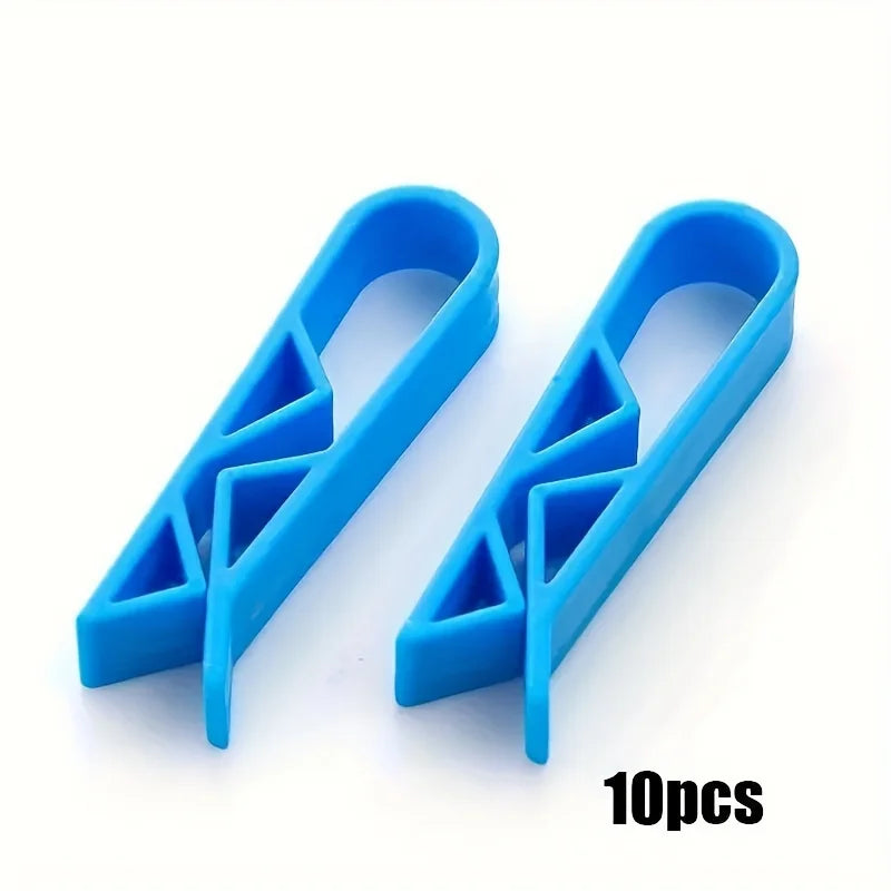 10 innovative trash can clips - safe and non slip trash bag holder, stylish divider side clips, convenient for home use - 10P