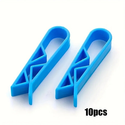 10 innovative trash can clips - safe and non slip trash bag holder, stylish divider side clips, convenient for home use - 10P