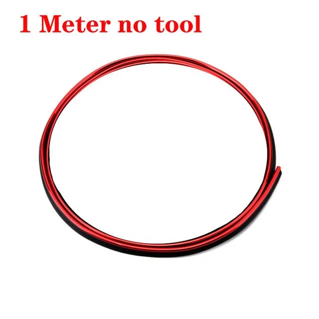 Car Moulding Decoration Flexible Strips1/3/5M Interior Auto Mouldings Car Cover Trim Dashboard Door Edgein Car-styling Univer