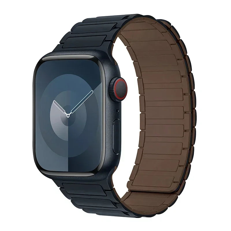 Magnetic Loop for Apple Watch Bands 44mm 40mm 49mm 45mm 41mm 38mm Silicone Bracelet iWatch Series 9 8 7 6 5 4 3 Se ultra 2 st