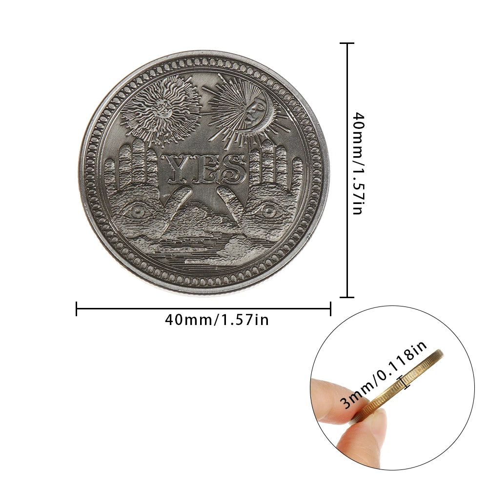 1PC Bronze Yes No Commemorative Coin Collection Gift Souvenir Souvenir Art Metal Antiqu Lovers Craft Gift