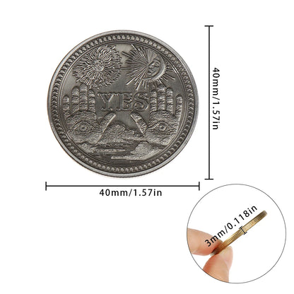 1PC Bronze Yes No Commemorative Coin Collection Gift Souvenir Souvenir Art Metal Antiqu Lovers Craft Gift