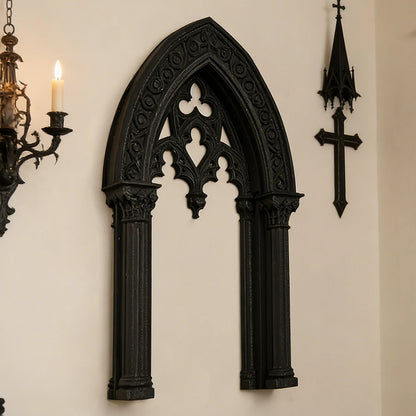 Cross-Border Gothic Style Double Column Arch Wall Decor Frame For Retro-Style Home Wall Art Decor Scenario