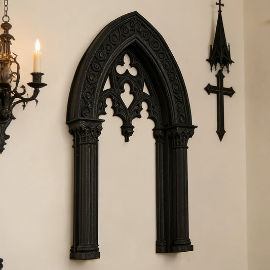 Cross-Border Gothic Style Double Column Arch Wall Decor Frame For Retro-Style Home Wall Art Decor Scenario