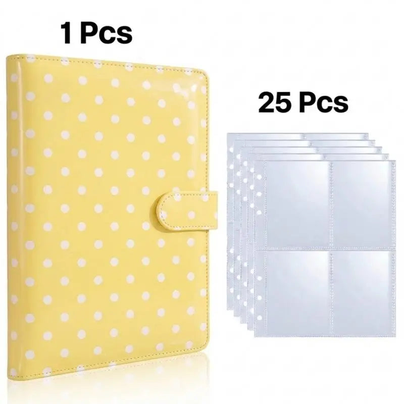 Reusable 25PCS A5 Kpop Photocard Album Binder | Loose-leaf Idol Card Storage Organizer | Collectible Photo Card Holder Book -