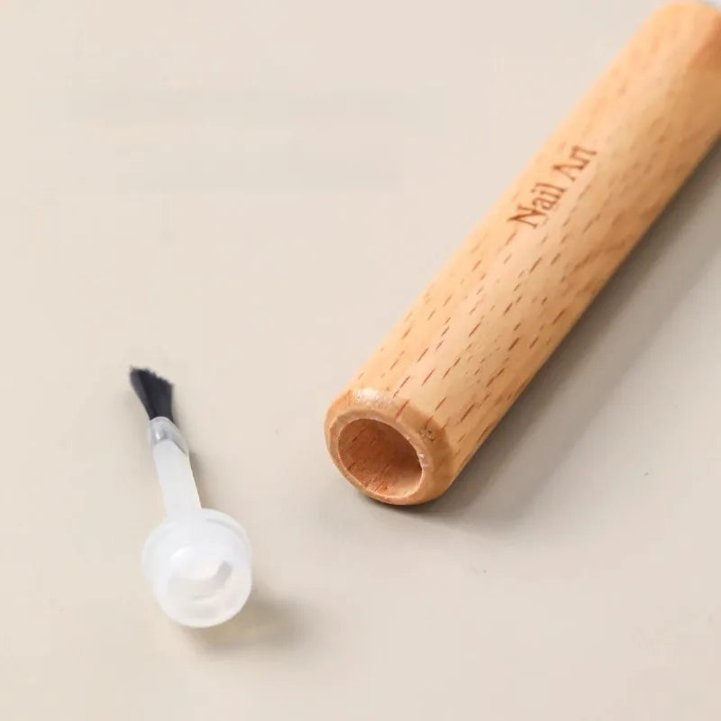 Professional Nail Art Brush Set with Detachable Wooden Grip-Multi-Functional Nail Polish Brushes,Nail Art Tools,Nail Accessor