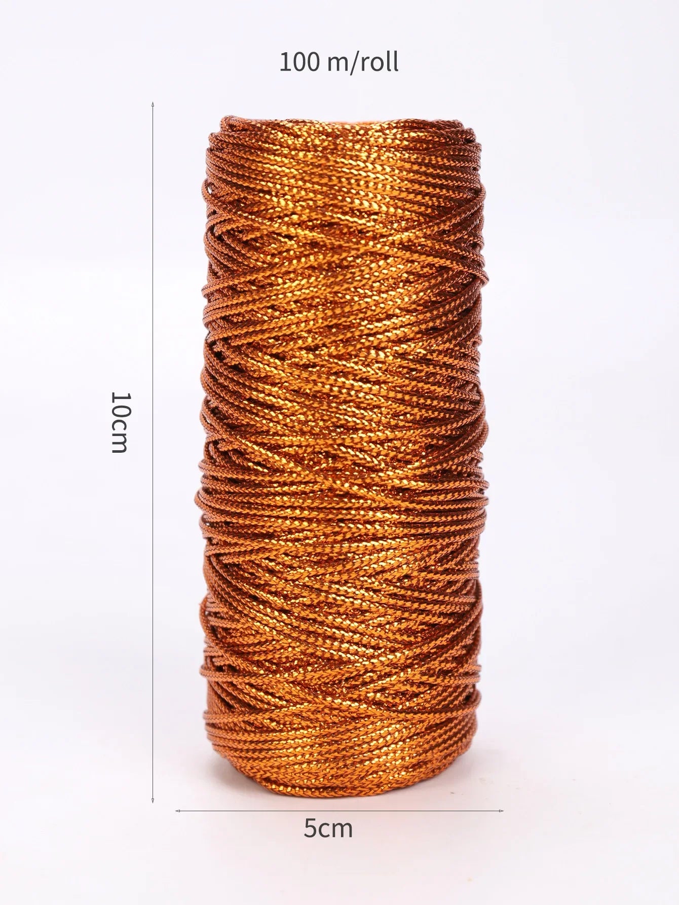 1.5mm 100M Gold Silver Macrame Cord Rope String for Sewing DIY Rope 100M Macrame Rope String for Sewing and Crafts Thread Twi