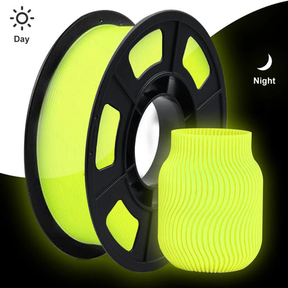 DIY Christmas Gift, 1.75mm PLA Luminous 3D Printer Filament, 200g(0.44L）Spool, Glow in the Dark, for Most FDM Printers - 200g