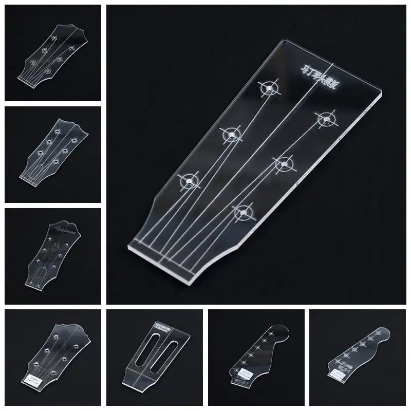 Guitar Head Template Electric Guitar Acoustic Guitar Ukulele Transparent Acrylic Template Guitar Making Mold