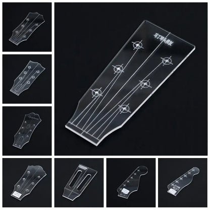 Guitar Head Template Electric Guitar Acoustic Guitar Ukulele Transparent Acrylic Template Guitar Making Mold