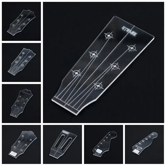 Guitar Head Template Electric Guitar Acoustic Guitar Ukulele Transparent Acrylic Template Guitar Making Mold