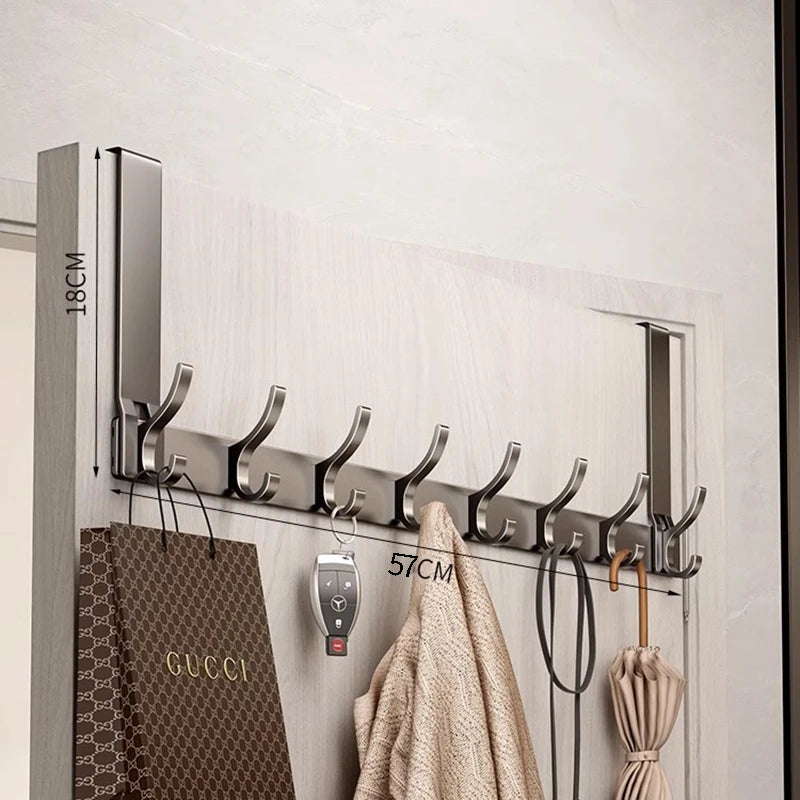 Hooks Over The Door Home Organizer Rack Clothes Coat Hat Towel Hanger Bathroom Accessories Holder Door Hang Quick Installatio