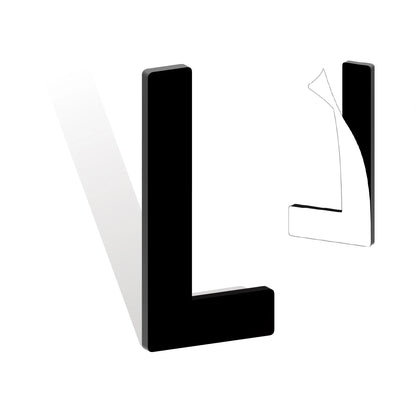 Self Adhesive House Numbers 3-12in 5mm Solid Acrylic Letters Modern Address Sign for Door Mailbox Office Hotel Apartment Deco