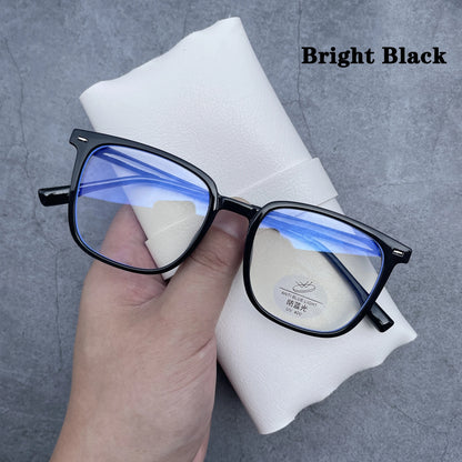 Black Computer Glasses Frame Women Men Anti Blue Light Square Rectangle Eyewear Blocking Glasses Optical Spectacle Eyeglass -