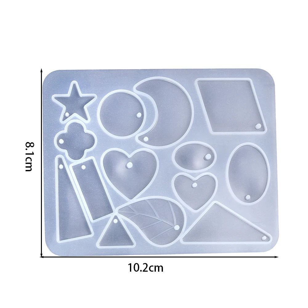 Silicone Mold, Earring Pendant Silicone Mold Set, Resin Mold for Jewelry Making, Epoxy Resin Molds, DIY Charms and Pendants