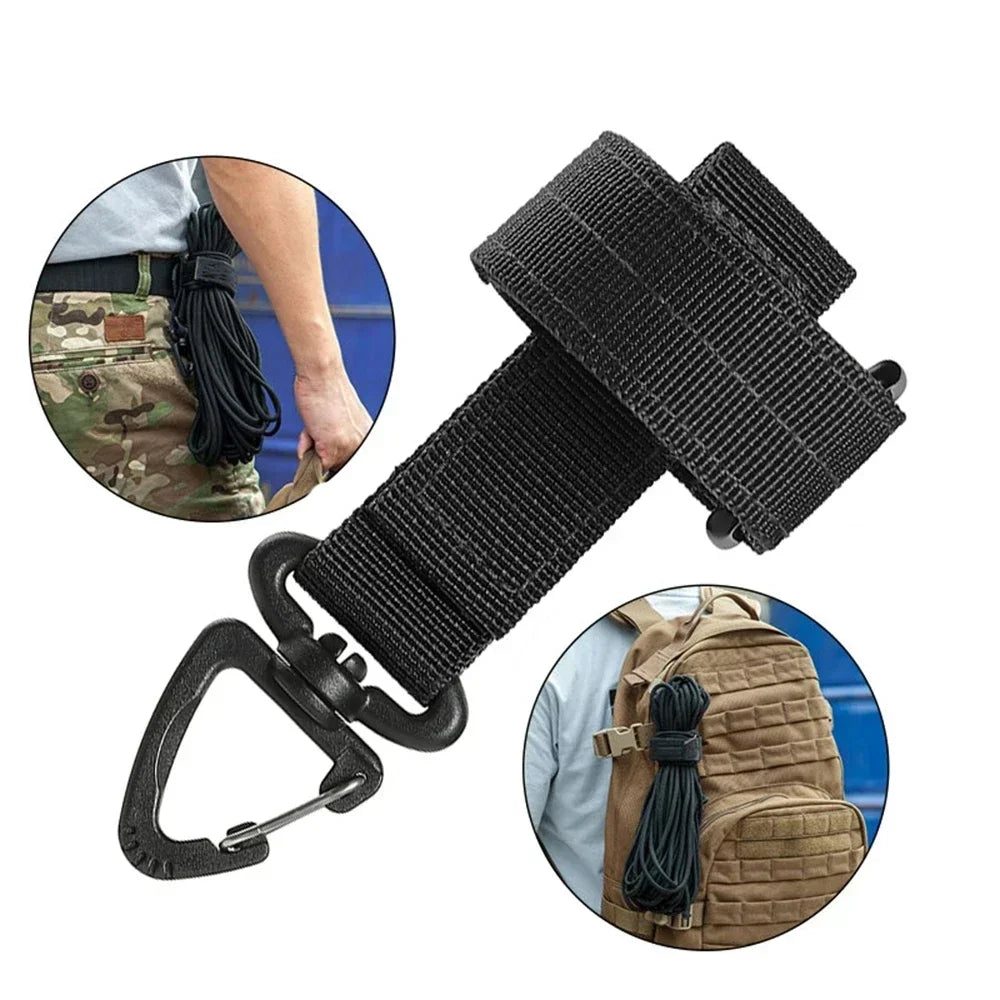 Multi-purpose Nylon Gloves Hook Work Gloves Safety Clip Outdoor Tactical Climbing Rope Camping Hanging Buck Outdoor Camping -