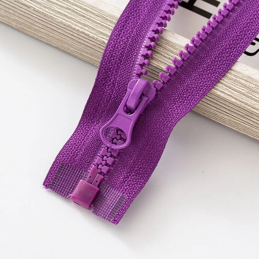 Resin Zipper Open-End 40/50/60/70/80/90/100/120 Cm For Garment Jacket Coat, Sewing Accessories
