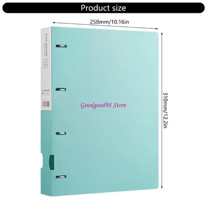 File Folders Display Book 4-Rings Binders 4 Hole Binders Folders for Students