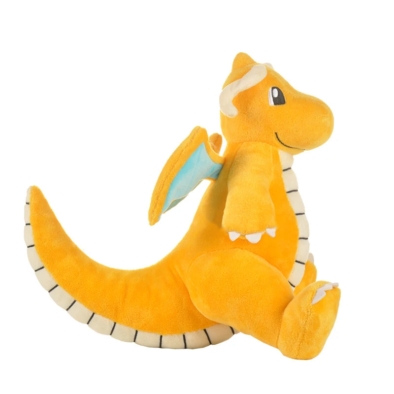 Anime Kawaii Dragonite Stuffed Toys Cartoon&Cute Plush Dolls Throw Pillow Birthday Gift for Kids Friends Boys Home Decoration