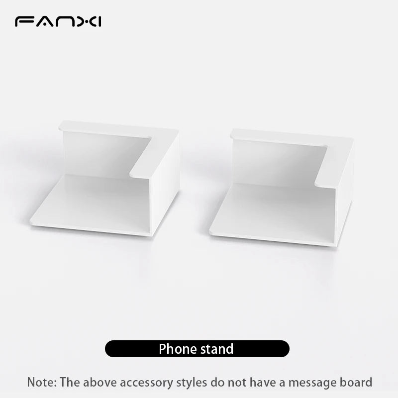 Magnetic Bulletin Board with Stand Magnetic Board for Tabletop with Magnetic Clamp Metal Board for Magnets Display - Phone st