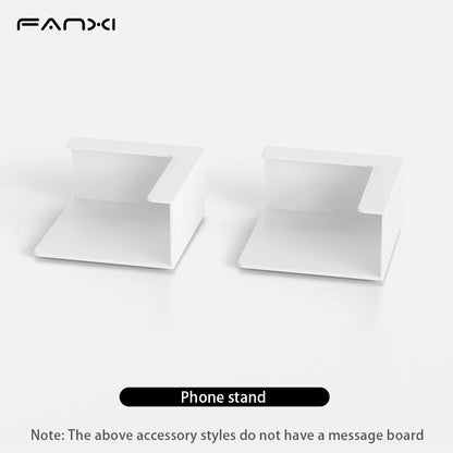 Magnetic Bulletin Board with Stand Magnetic Board for Tabletop with Magnetic Clamp Metal Board for Magnets Display