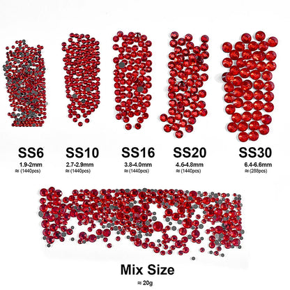 Bobohoo DMC SS6-SS30 Crystal Stones HotFix Rhinestone Glitter Crystal Strass Iron On Rhinestones For Garment Clothing Dress