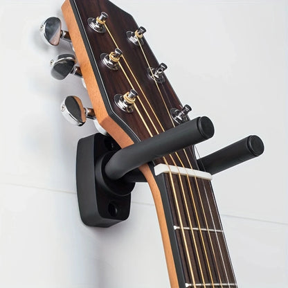 1pc Versatile Guitar Wall Mount Hanger For Multiple Specifications - Electric/Classical/Folk Guitars, Bass Guitars - Metal Ho