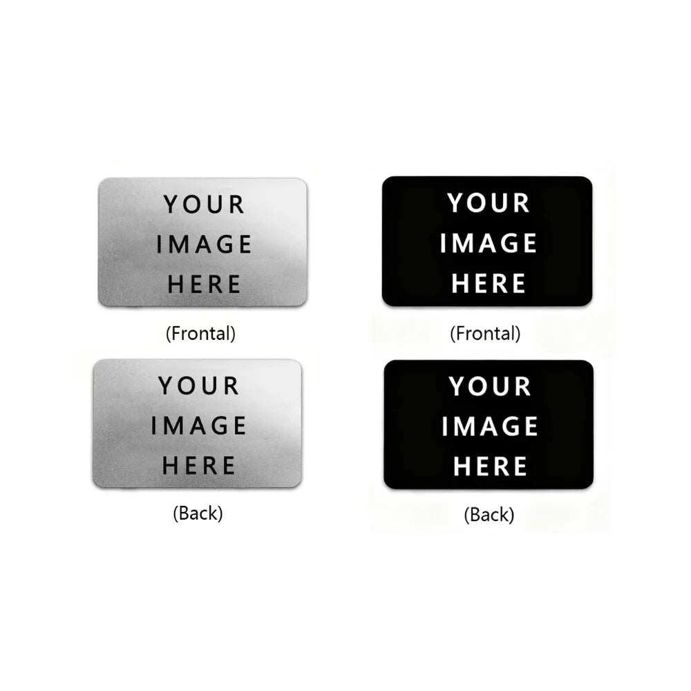 Custom Double-Sided Aluminum Metal Cards Uv Printed Personalized Character Scenic Pet Credit Styles Unique Souvenir Gift Opti