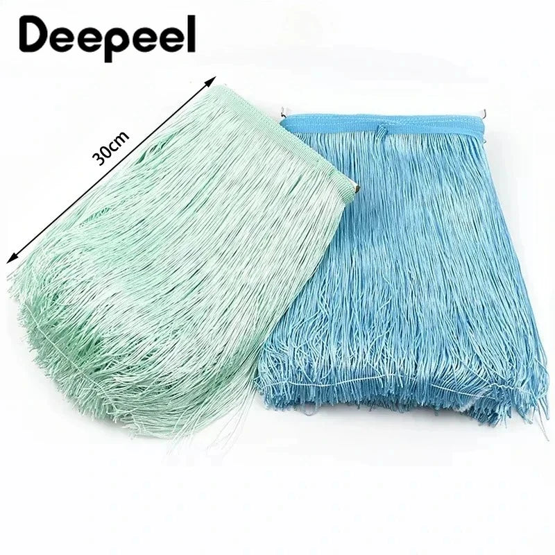 Lace Trim Fringe Tassels 2/5/10M, 30cm Long, For Curtain, Sewing, DIY Accessories