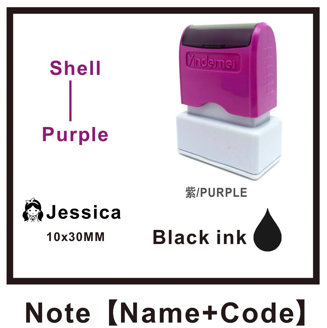 Custom Teacher Name Ink Stamp Signature Calligraphy Selfing-Inking Personalized Letter Stamp For School Student