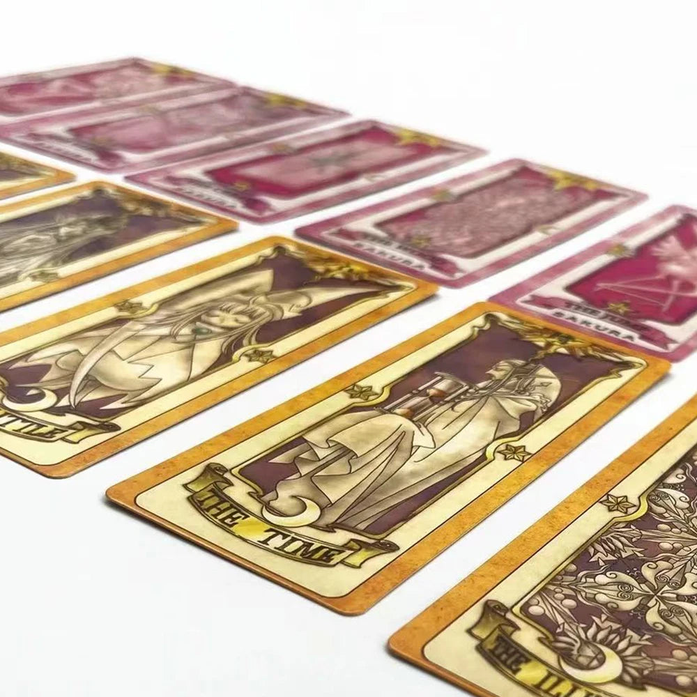 Anime Cosplay Card Captor Sakura KINOMOTO Clow Cards Tarot Prop Paper Poker Card Funny For Family Friend Party Xmas Accessori