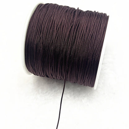 NEW 0.4/0.8/1.0/1.5mm Nylon Cord Thread Chinese Knot Macrame Cord Bracelet Braided String DIY Tassels Beading Shamballa Threa