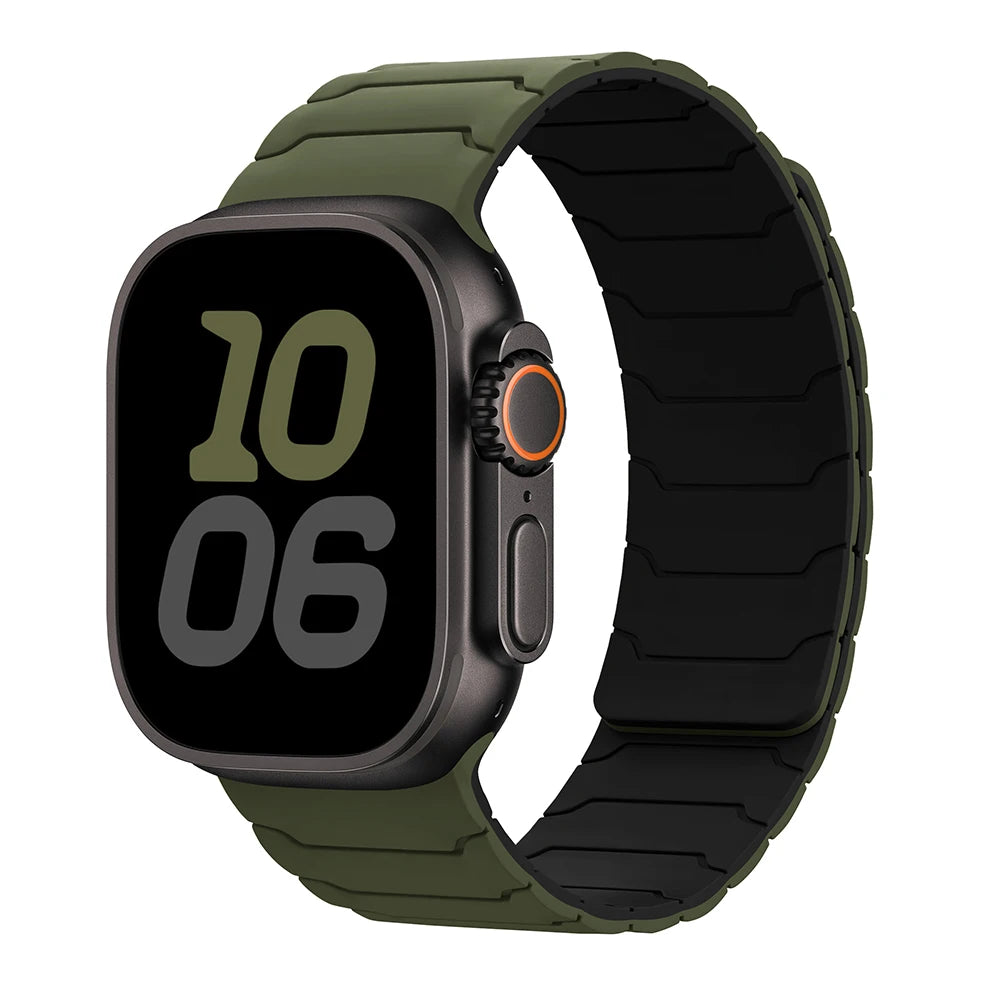 magnetic Strap For Apple Watch Band ultra 2 3 49mm 44mm 40mm 41mm 46mm 42mm 45mm 38 Silicone Bracelet IWatch Series 11 9 8 SE