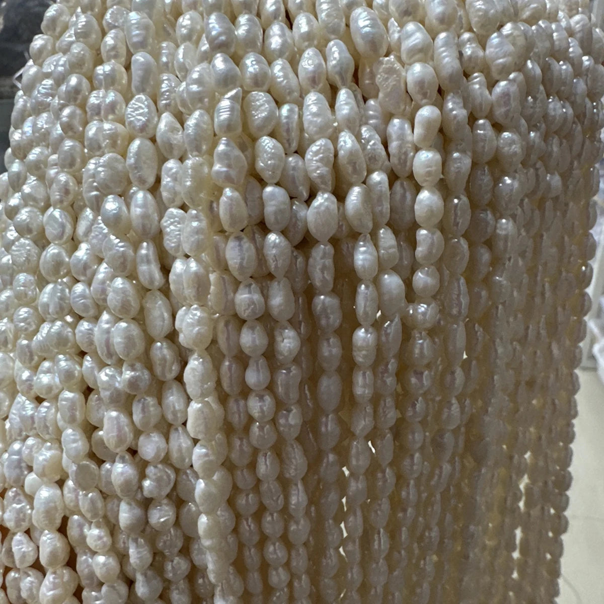 A 4.5-5.5mm Irregular Baroque Natural Freshwater Pearls Semi-Finished Beads for Jewelry Making DIY Necklace Bracelet Accessor