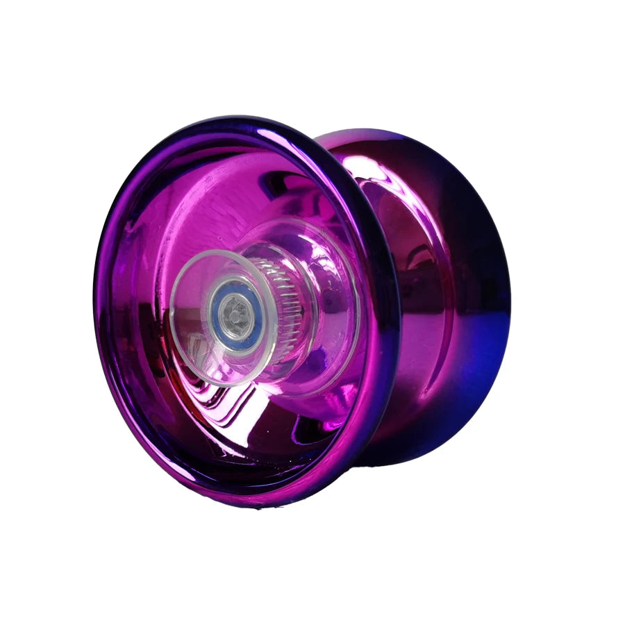 Children Beginners Professional Aluminum Metal Yoyo Ball, Competitive Yoyoball, Adult Kids Yoyoyoball with Accessories - PURP