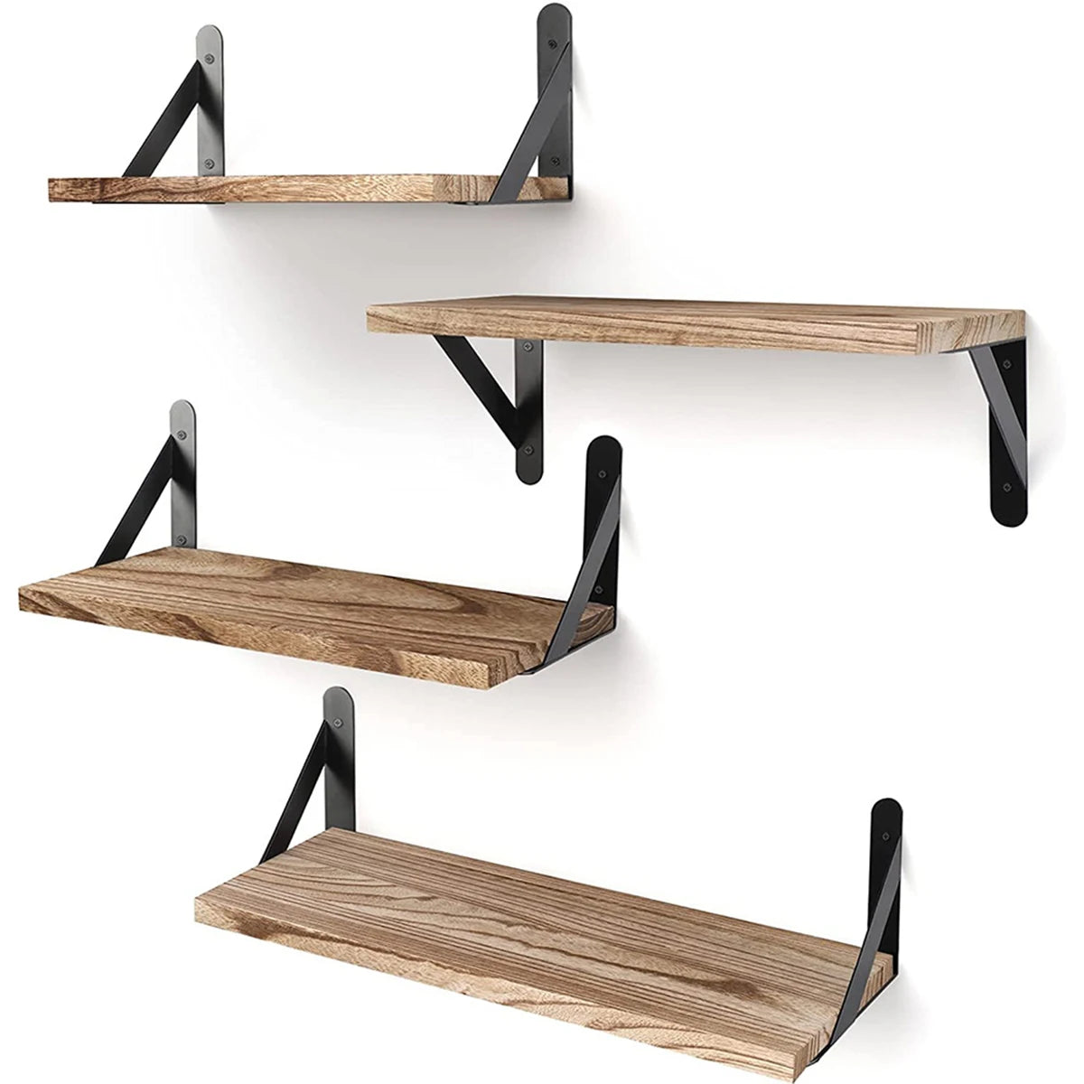 Floating Shelves for Wall,Bookshelves，Wall Mounted Wood Shelf for Living Room, Bathroom, Bedroom, Kitchen, Home Decor - prima
