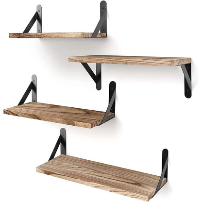 Floating Shelves for Wall,Bookshelves，Wall Mounted Wood Shelf for Living Room, Bathroom, Bedroom, Kitchen, Home Decor - prima
