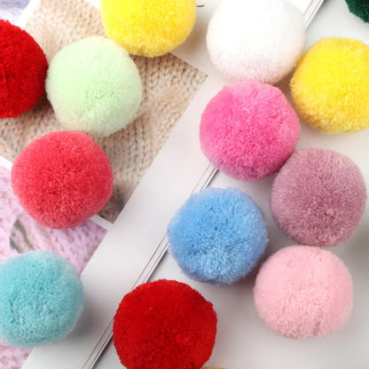 Multi Size Pom Piel 15mm/20mm/25mm/30mm/40mm Soft Pompones Fluffy Plush Crafts DIY Pom Pom Bal Wedding Sewing Party Accessori