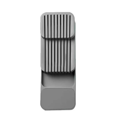Kitchen Drawer Cutlery Storage Tray Knife Holder Spoon Forks Tableware Organizer Container For Spice Bottles Knives Block Rac
