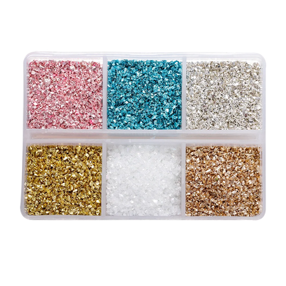 30g/Box Crushed Glass Stones Resin Filling Irregular Broken Stone for DIY Epoxy Resin Mold Crafts Nail Art Decoration Materia