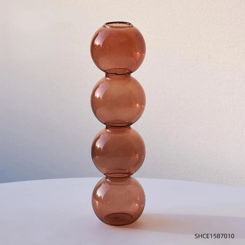 Nordic Glass Vase Home Decor Living Room Decoration Terrarium Flower Vase Plant Pots Decorative Home Accessories Decoration G